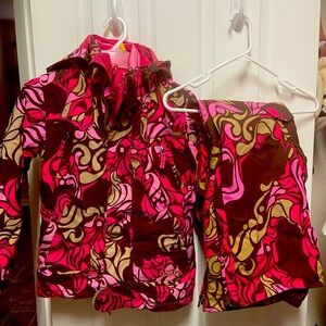 Burton snowboard ski suit jacket M and pants S youth